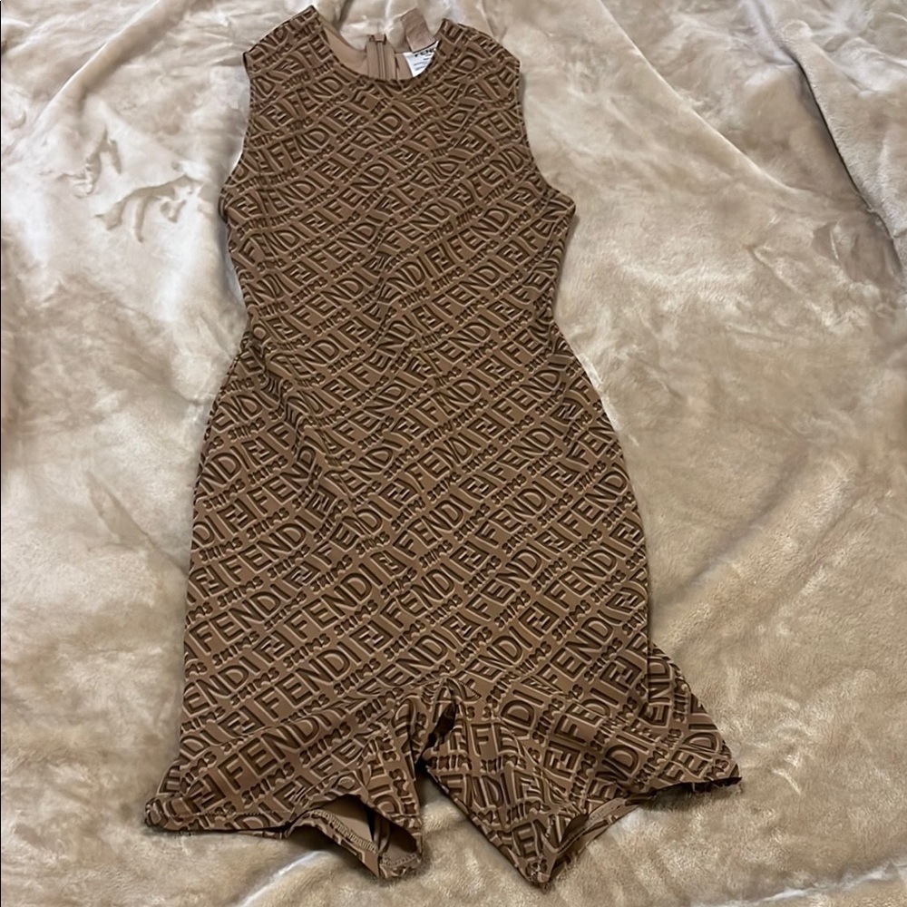 Fendi Brown Tan romper